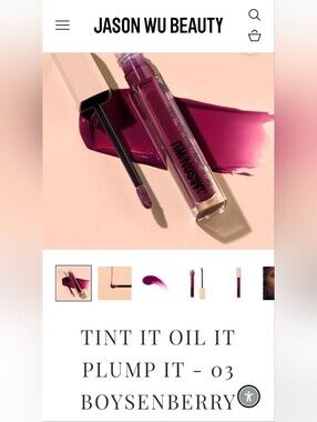 Jason Wu Tint It Oil It Plump It Lip Oil — Boysenberry (03)